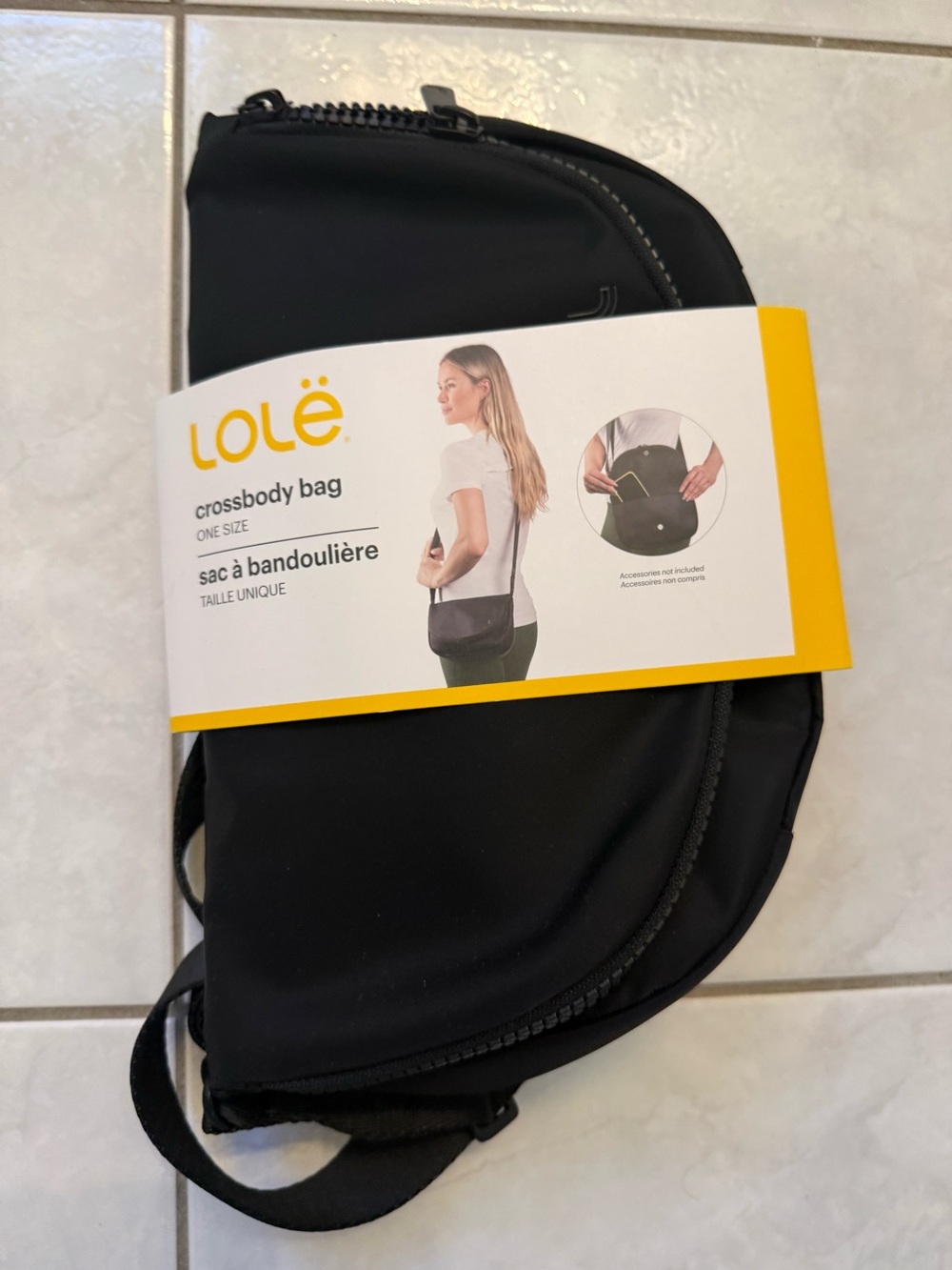 Lolë Black Crossbody Bag